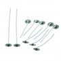 Platt veke vaxad 3x10 / 8 cm - 10-pack. med h�llare