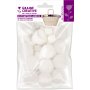Pomponer i ull 24-pack, Ø15 & Ø30 mm, snövit Pomponer i ull 24-pack, Ø15 & Ø30 mm, snövit