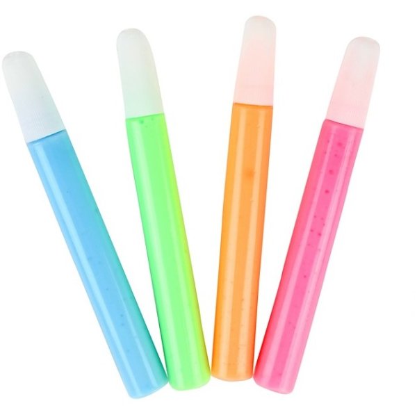 Textilpennor självlysande - 4-pack Textilpennor självlysande - 4-pack