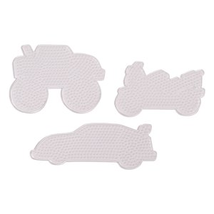 P�rlplattor Fordon 3-pack - Transparenta former