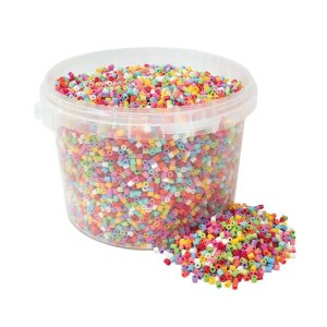 Rörpärlor i hink Happy Mix - 20 000 st Rörpärlor i hink Happy Mix - 20 000 st