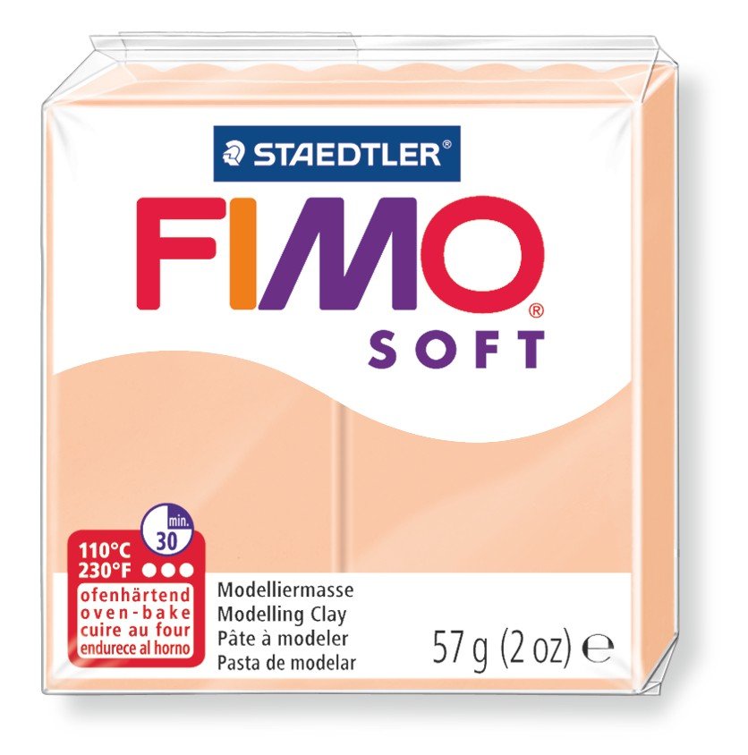 Modellervoks Fimo Soft 57 g - Fersken - Fimolera, Modellere, Hobbyartikler til børn, Hobbymateriale, Håndværk