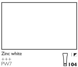 Cobra 150 ml - Oliemaling, der kan fortyndes i vand - Zinc White - Oliefarver, Kunstnerfarver
