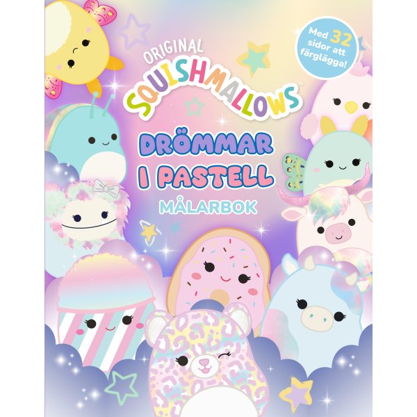 Squishmallows Pastelldrømmer - Fargeleggingsbok Squishmallows Pastelldrømmer - Fargeleggingsbok