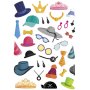 Set med 188 accessoarstickers på 2 ark Set med 188 accessoarstickers på 2 ark