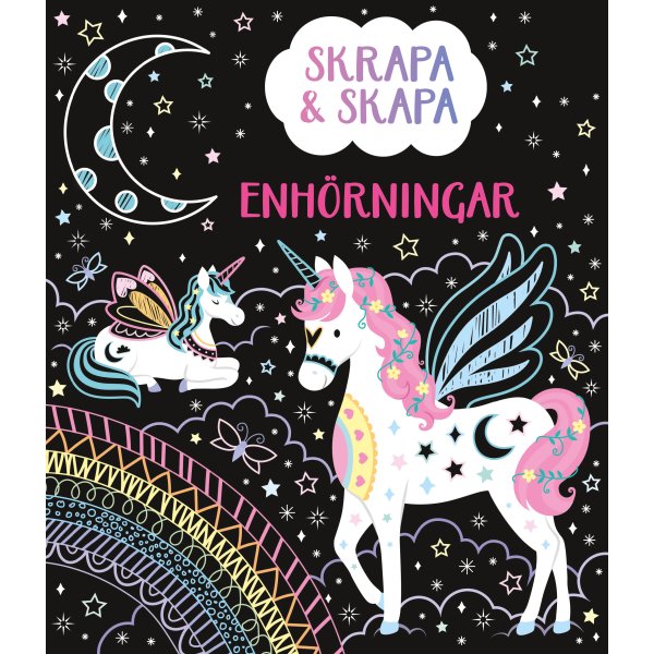Skrap og lag enhj�rninger - hobbybok med 11 skrapebilder