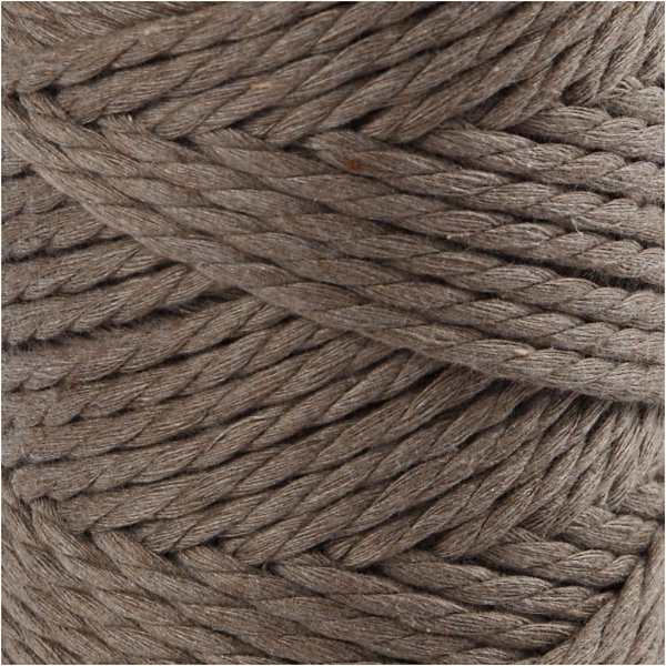 Makramégarn - ljusbrun - Ø4 mm - 55 m Makramégarn - ljusbrun - Ø4 mm - 55 m
