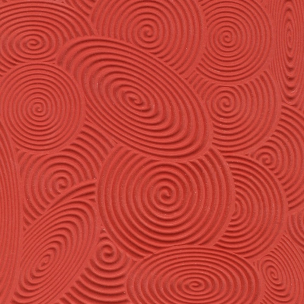 Lera Cernit Texture 9x9 cm - Spirals - Ugnshärdande lera, Modellera, Pyssel för barn, Hobbymaterial, Pyssla