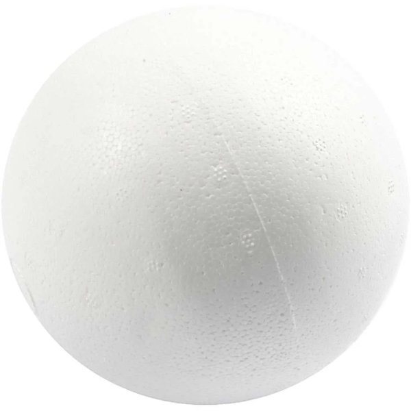 Kulor av frigolit - vit - �12 cm - 25 st