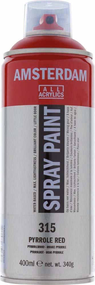 Amsterdam Spray 400 ml - Pyrrole Rød - Spraydåser, Spraymaling, Hobbyfarve