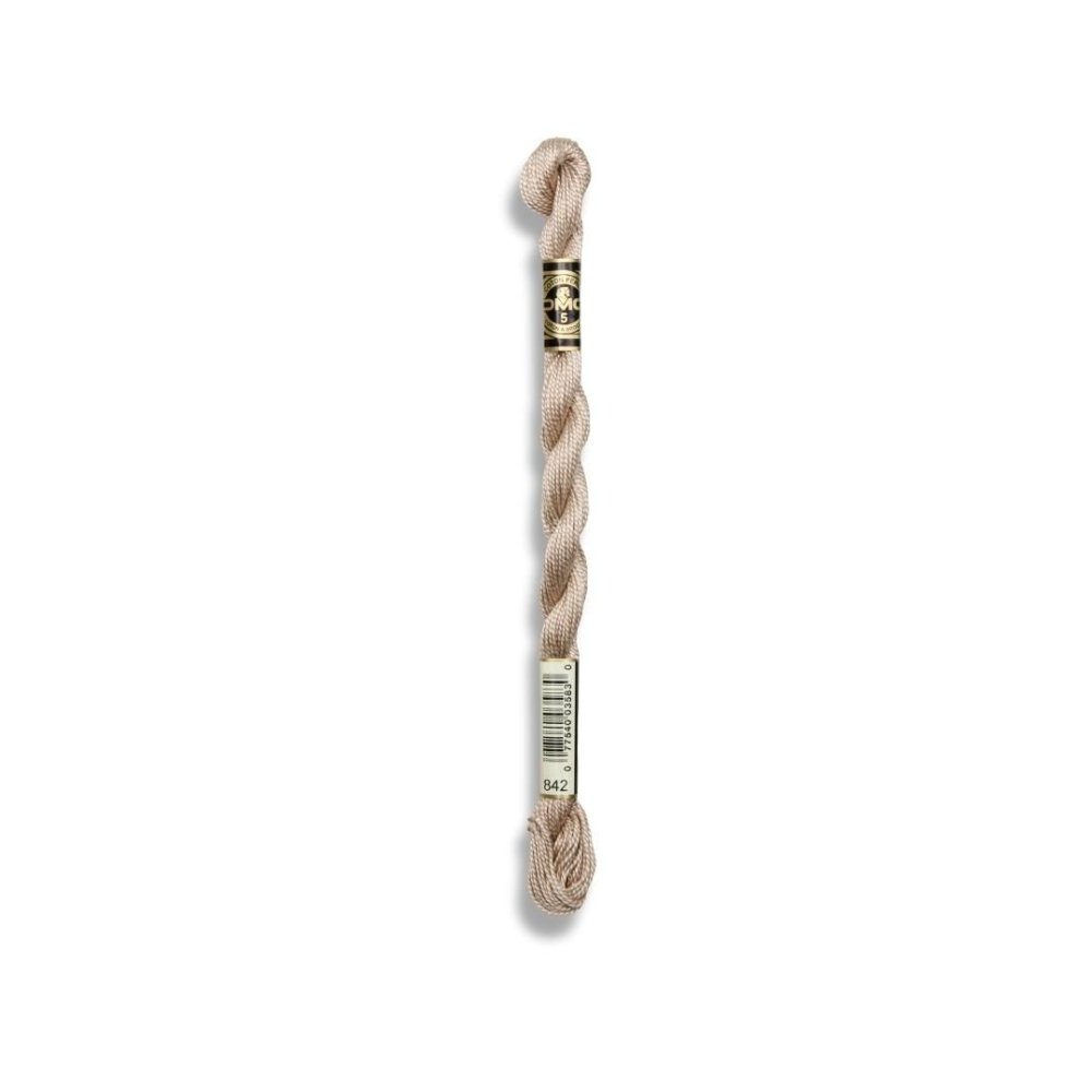 DMC Pearl Cotton Art. 115/5, 842 Beige Rope - Broderigarn, Garn, Sticka & virka