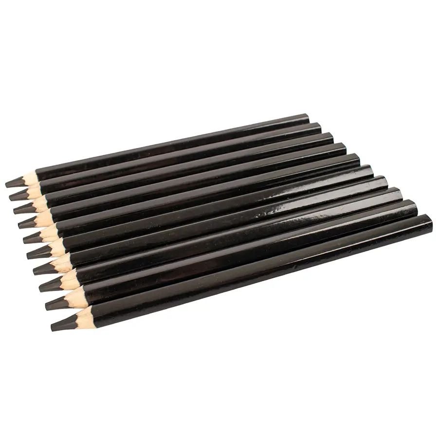 Farveblyanter tykke 10 stk - Sort - Farveblyanter, Penne, Penne, kridt & tusch