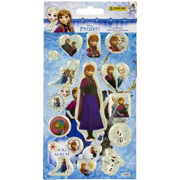 Disney Frozen samlaralbum med kristallklisterm�rken - 17 delar