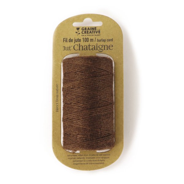 Brun jutesnöre 2 mm x 100 m Brun jutesnöre 2 mm x 100 m