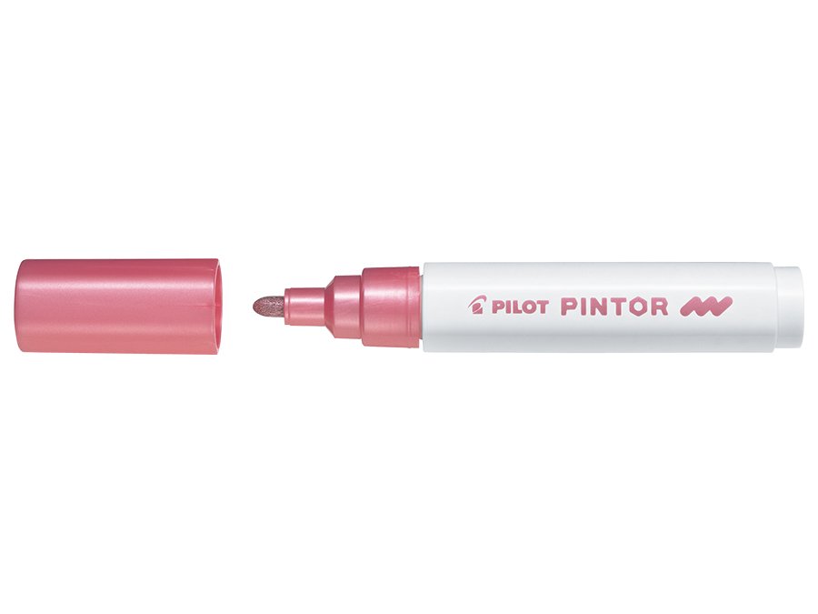 Fiberpen Pilot Pintor - (Medium) - Metallic Pink - Fiberpenne, Penne, Penne, kridt & tusch