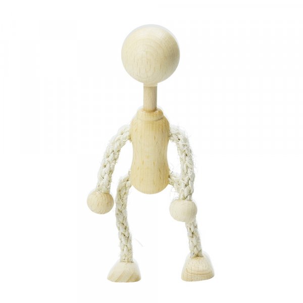 Liten dockfigur sisal 11 cm