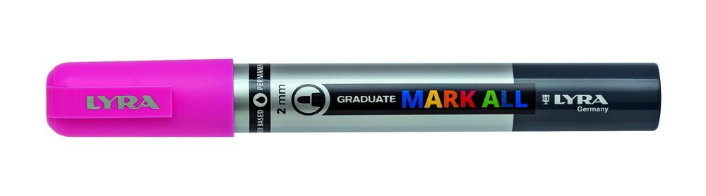 Mark All 2 mm Pink - Lyra Mark All, Markers, Penner, Penner, fargestifter og blekk