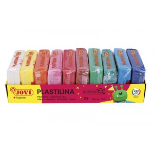 Lera - Jovi Plastilina - 10-pack i blandade frger 500 g