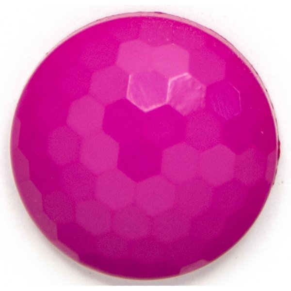 Knapp Rund 1-hl 15 mm 8st - Rosa fasad