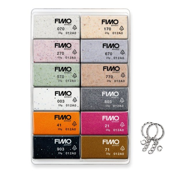 FIMO Effekt modellervoks boho farver sæt - 12x25 g FIMO Effekt modellervoks boho farver sæt - 12x25 g