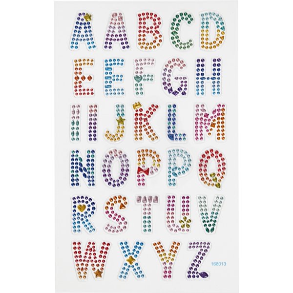 Diamond stickers - alfabetet Diamond stickers - alfabetet