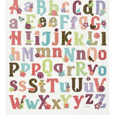Klistermrker - alfabetet