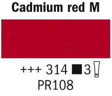Rembrandt Akrylmaling 40 ml - Cadmium Medium Red - Akrylfarver, Kunstnerfarver