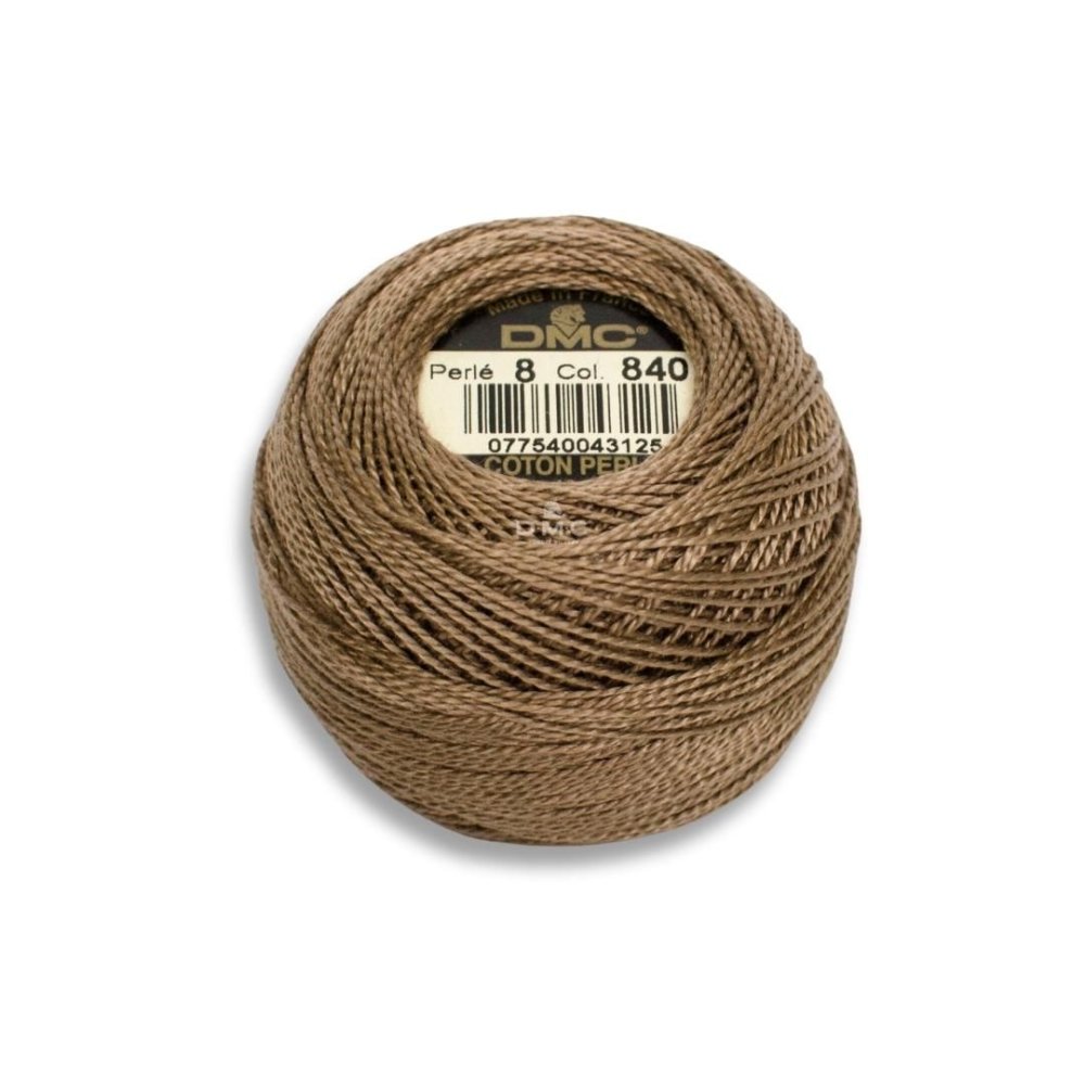 DMC Pearl Cotton Art. 116/8, 840 Medium Beige Brown - Broderigarn, Garn, Sticka & virka