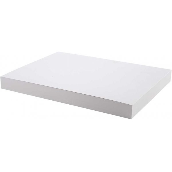 Färgad kartong - vit - A4 - 250 g - 100 ark Färgad kartong - vit - A4 - 250 g - 100 ark