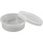 Plastkrukke med lokk - 45 ml - 20 stk