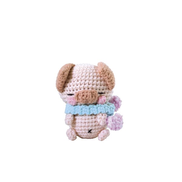 Mini amigurumi-gris, 10 cm Mini amigurumi-gris, 10 cm