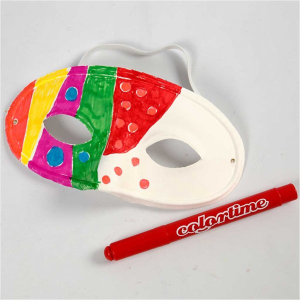 Halvmaske - vit - 10 st Halvmaske - vit - 10 st