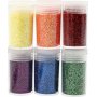 Glitter - mixade frger - 6 x 5 g