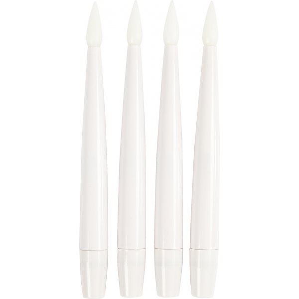 LED julgransljus av plast - 4 st LED julgransljus av plast - 4 st