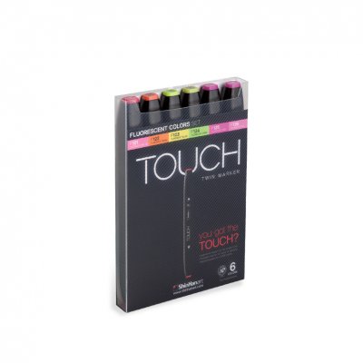 Touch Twin Marker 6st - Fluorescent Color
