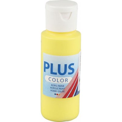 Plus Color Hobbyfarve - primr gul - 60 ml