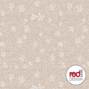 Vaxduk med Blad motiv - Beige