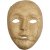 Fuld papmach masker - 17,5 x 12,5 cm