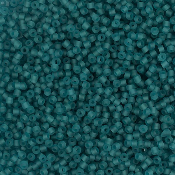 Rocaillepärlor 15/0 1,7 mm Matt Frozen Turkos 25 g Rocaillepärlor 15/0 1,7 mm Matt Frozen Turkos 25 g