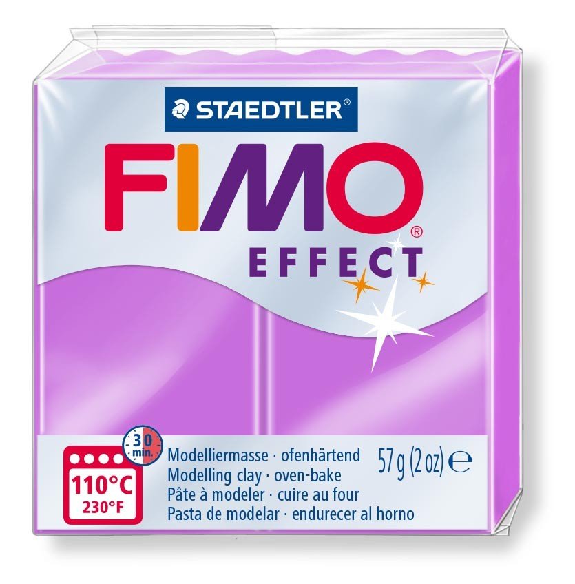 Modellervoks Fimo Effekt 57 g - Neon Lilla - Fimolera, Modellere, Hobbyartikler til børn, Hobbymateriale, Håndværk