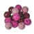Runde treperler i blandede farger 12mm 25g - Blandet rosa