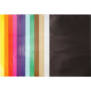 Glanset papir - blandede farger - 50 ark