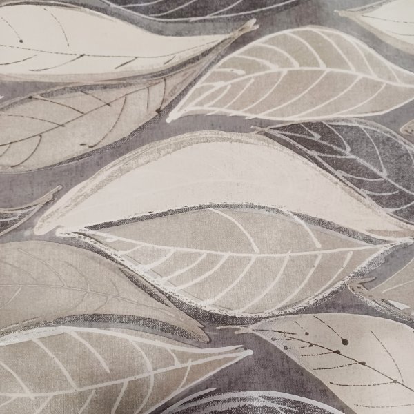 Vaxduk PVC blad i beige 140 cm