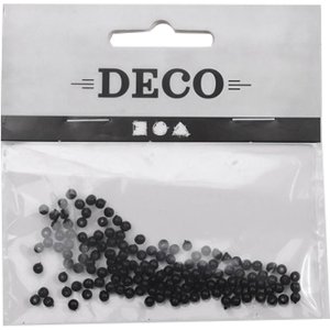 Vaxpärlor 3 mm Svart 150 st - Plastpärlor Vaxpärlor 3 mm Svart 150 st - Plastpärlor