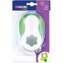 Stans blomma 5 cm - Grn/vit