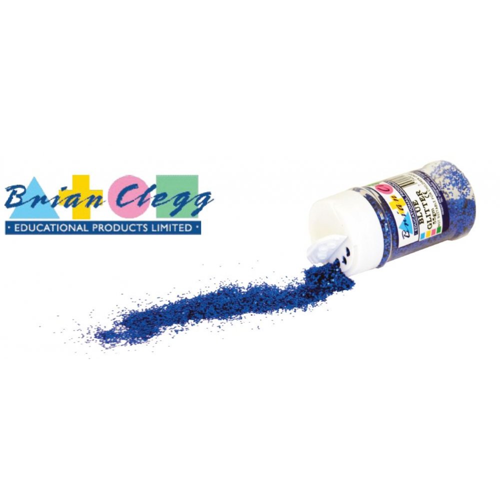Glitter - Blå - Glitter, Pulver, flager & bolde, Strøelse, klistermærker & små dekorationer, Dekorationmateriale, Hobbymateriale, Håndværk