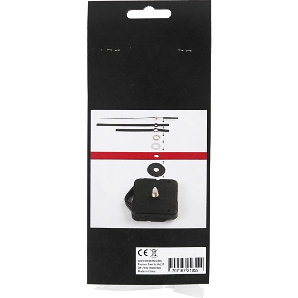 Urverk - 10 mm - svart Urverk - 10 mm - svart