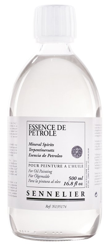 Oliemedium Sennelier 500 ml - Mineral Spirits - Medium til oliemaling, Malermedium, Fernis og kunstner medier til kunstmaling