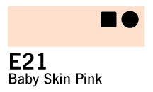 Copic Marker - E21 - Baby Skin Pink - Tuschpenne, Penne, Penne, kridt & tusch