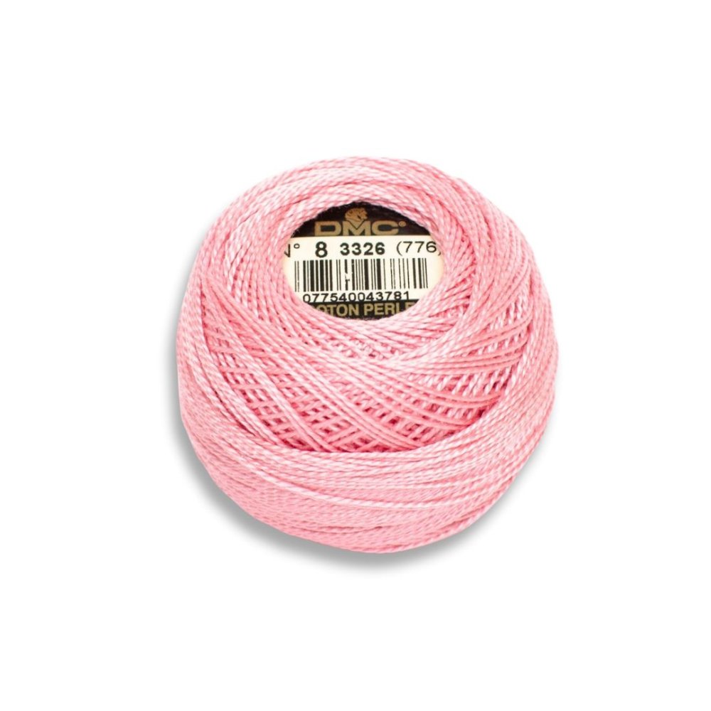 DMC Pearl Cotton Art. 116/8, 3326 Light Rose - Broderigarn, Garn, Sticka & virka